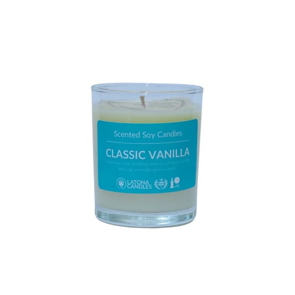 Classic Vanilla – Soothing Scented Soy Candle