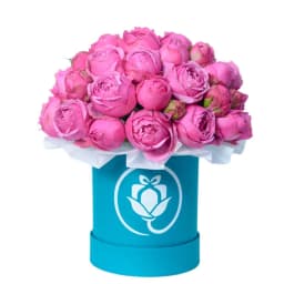 Flower in a Box ‹TIFFANY› with peony roses