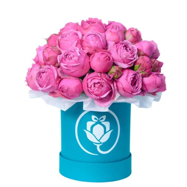 Flower in a Box ‹TIFFANY› with peony roses